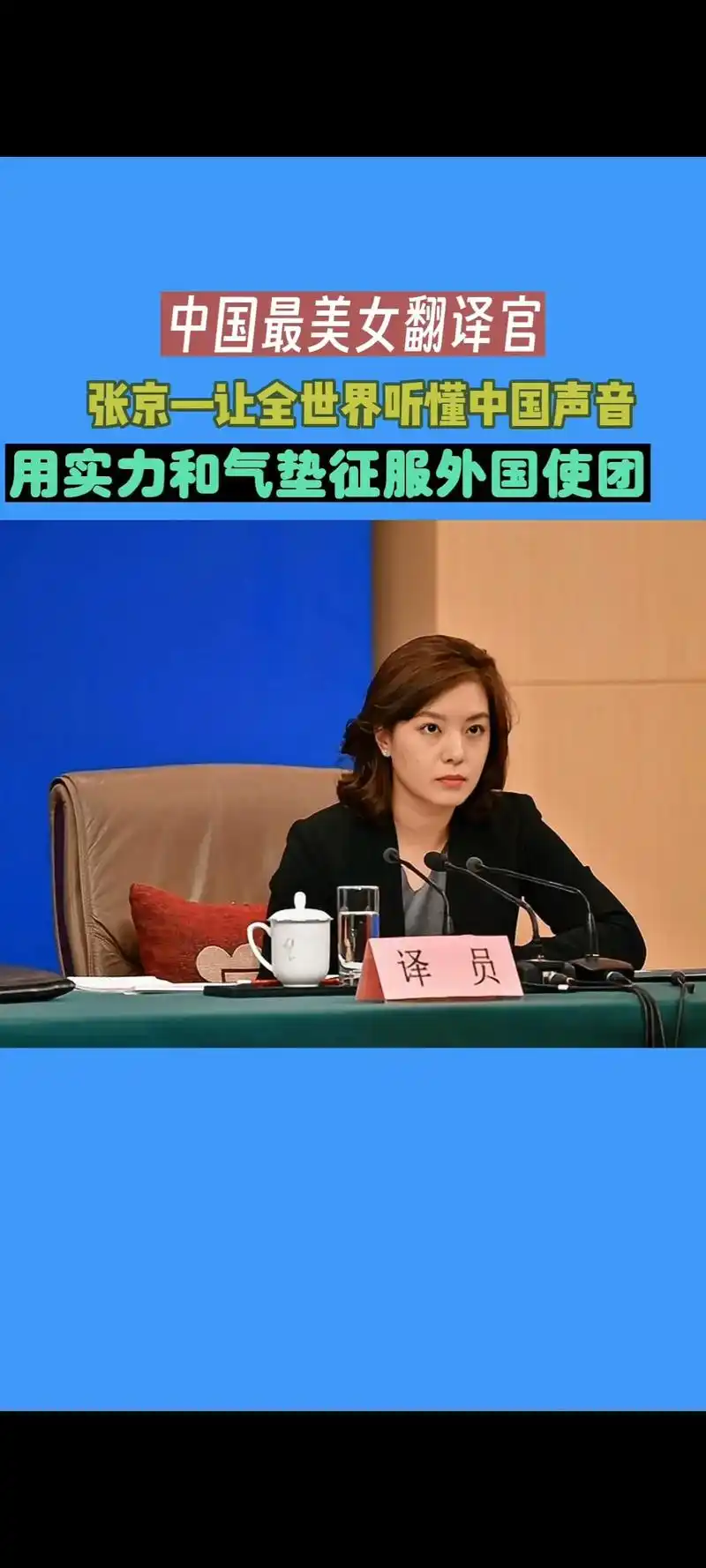 她是才女翻译外交官,说话总比别人快一秒,外国人说的:中国最美 - 抖音