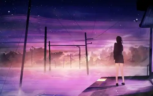 电脑壁纸 动漫卡通 动漫人物 动漫一个人走的孤独背影