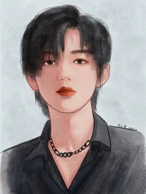 宋亚轩水彩头像tnt时代少年团