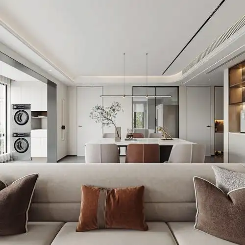 客餐厅全景模型_全景客餐厅3d模型效果图大全【知末网全景】第1页