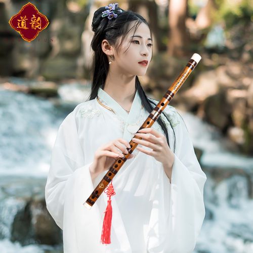 道韵专业竹笛d300专业演奏d调考级乐器精制男女古风白牛骨头横笛专业