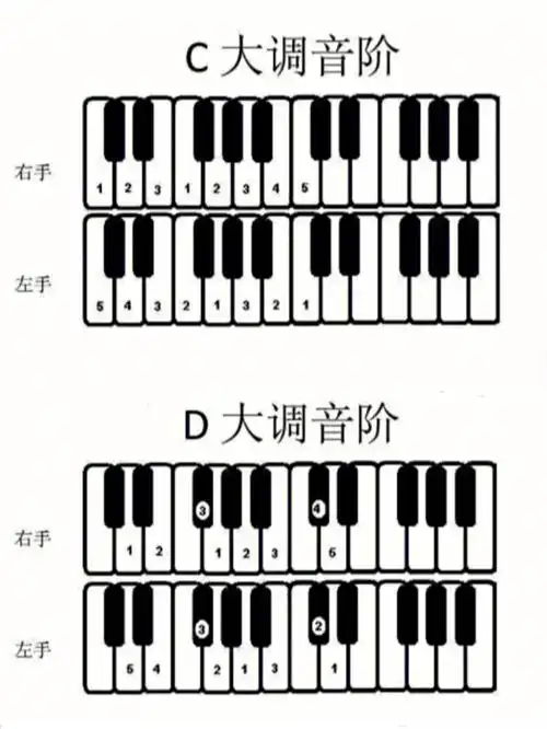 大调音阶图解快速掌握音符位置指法75