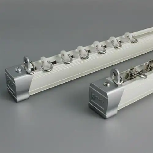 窗帘轨道金顶侧装直轨静音单杆双配件罗马滑道窗帘轨道