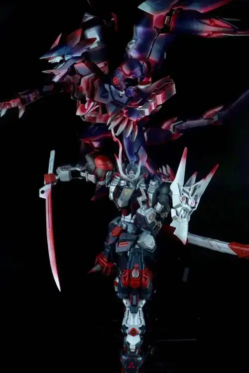 战国异端混搭巴巴托斯高达模型改造,忍者巴巴托斯和天彗龙