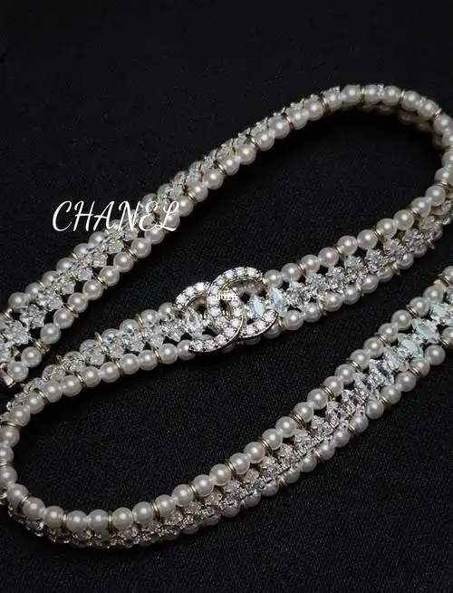 chanel22k奢华珍珠choker项链