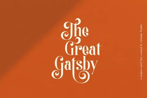 极简杂志海报标题文字设计衬线英文字体素材 solange display serif