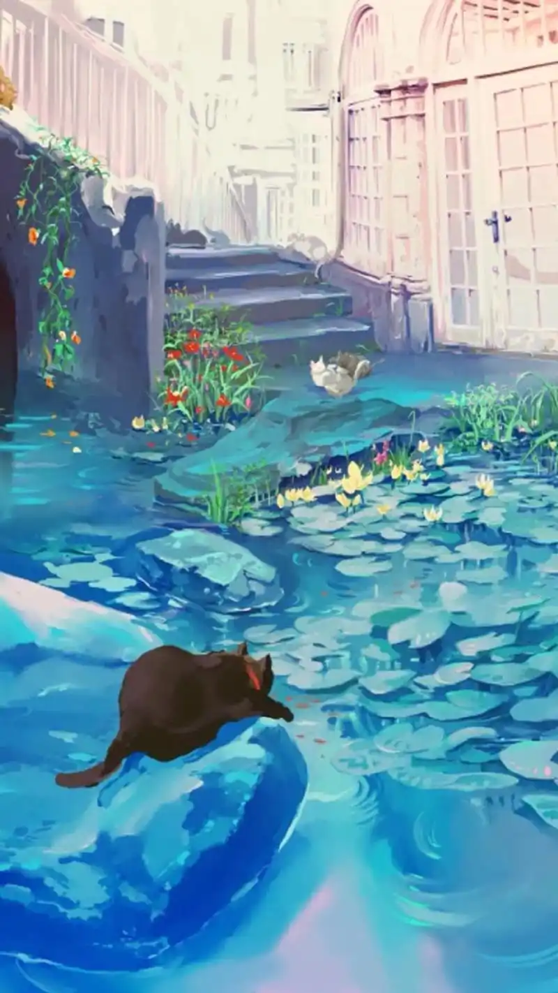 日系动漫唯美场景高清图片手机壁纸