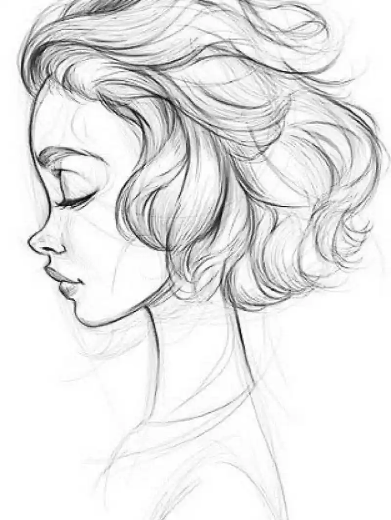 简笔画|人物素描简笔画,简单好画,一学就 简笔画|人物素描简笔画,简单