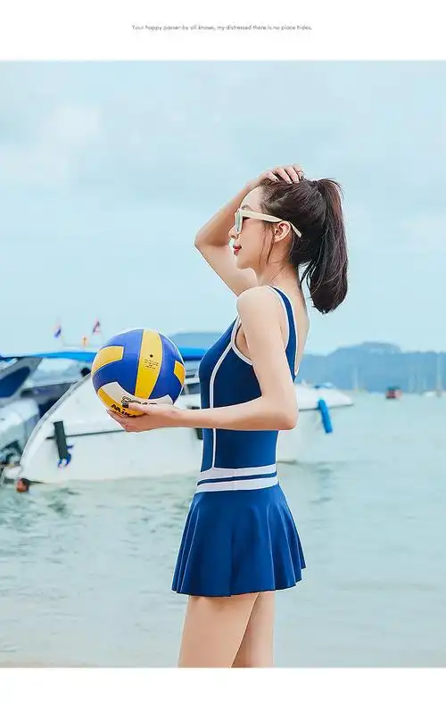 泳衣女士保守连体遮肚显瘦裙式温泉泳装韩国ins学生运动款游泳衣