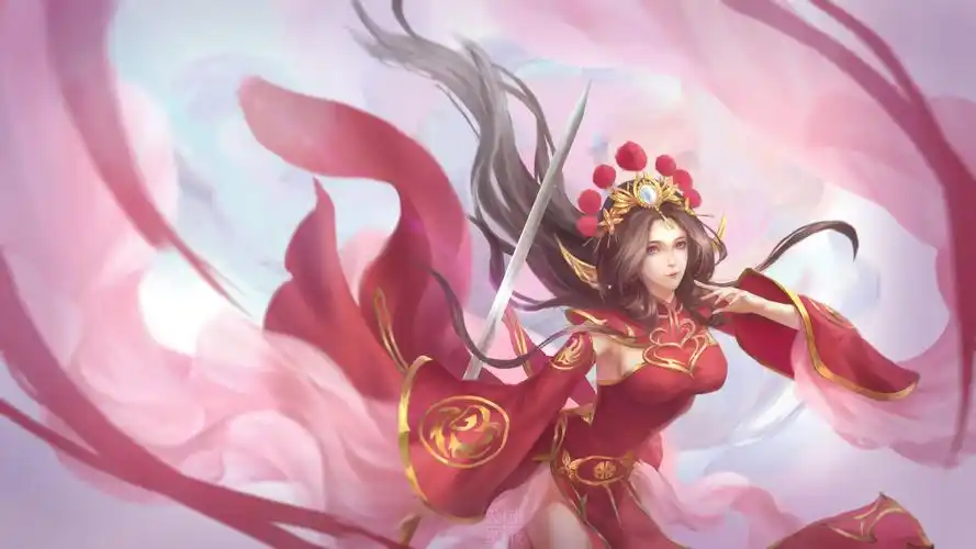 王者荣耀-露娜-月光之女,高清超清原画1080p,无水印,可作壁纸,需要的