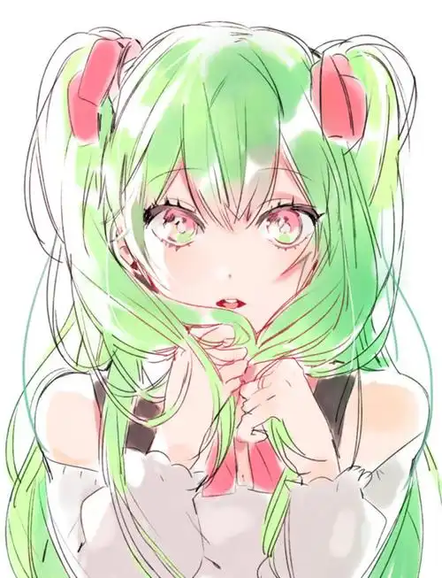 绘画素材冬の夜ミク初音未来动漫美少女壁纸插画封面美图v家p站板绘