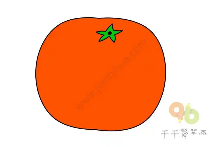 橙子简笔画 简单易画