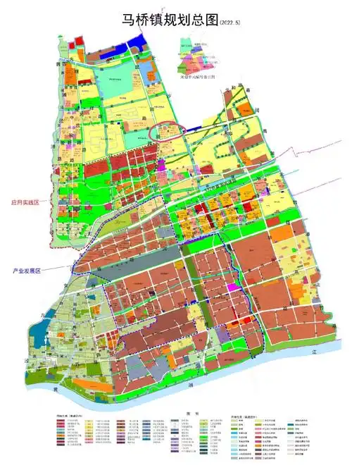 上海华府天地位于闵行马桥旗忠别墅区,这副马桥的总规划图送给大家!