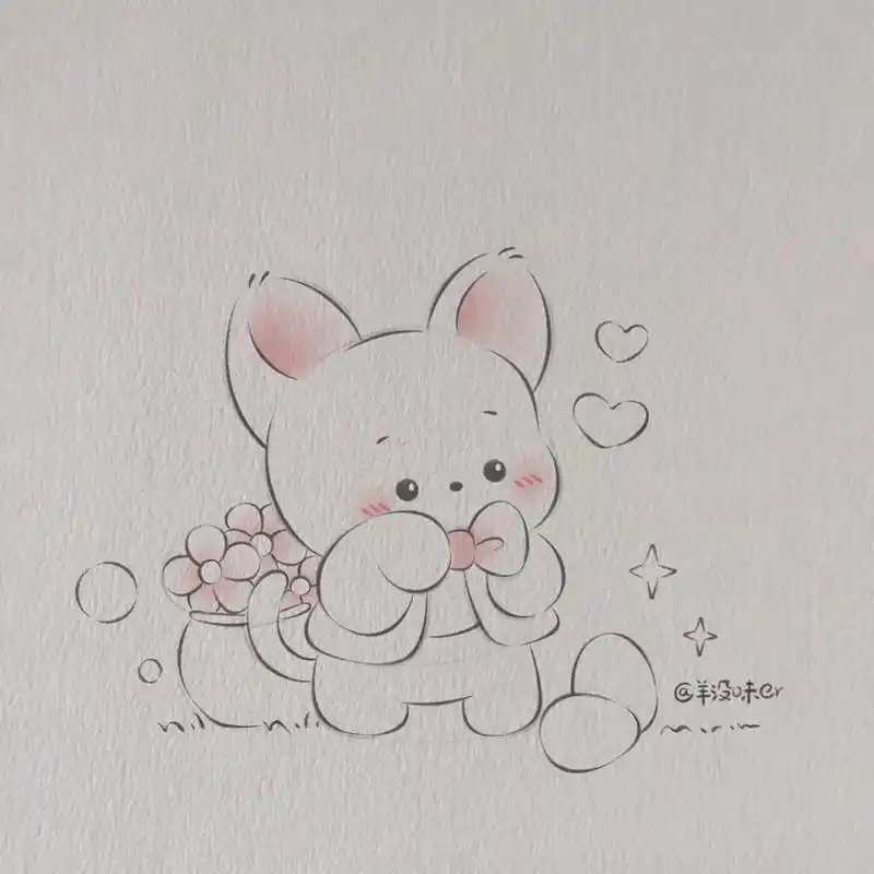 每日一画 #可爱卡通 #跟着抖音学画画 # - 抖音