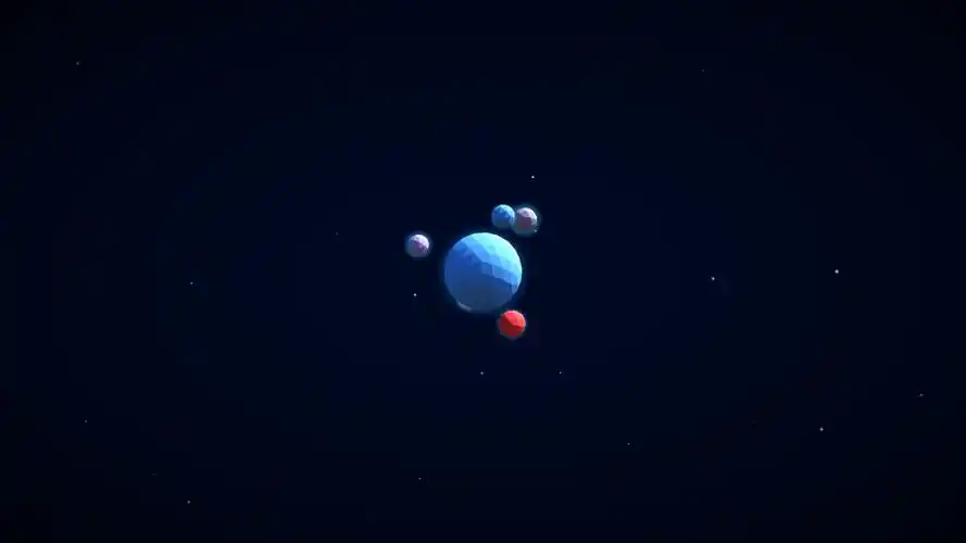 恒星星系行星空间3d数字艺术