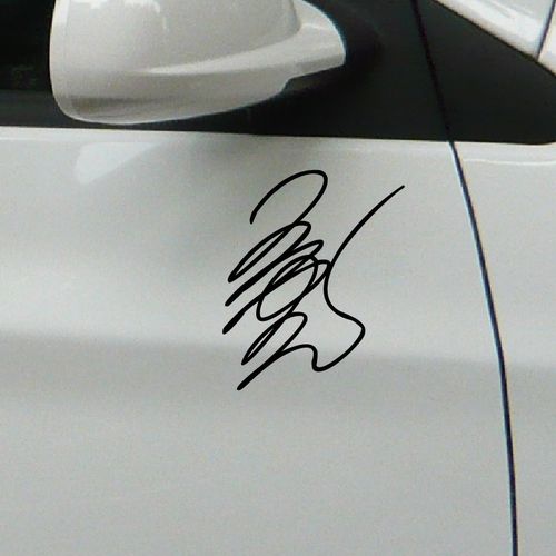 拉花  贴画  贴花  汽车贴纸 王力宏签名 反光贴车贴纸