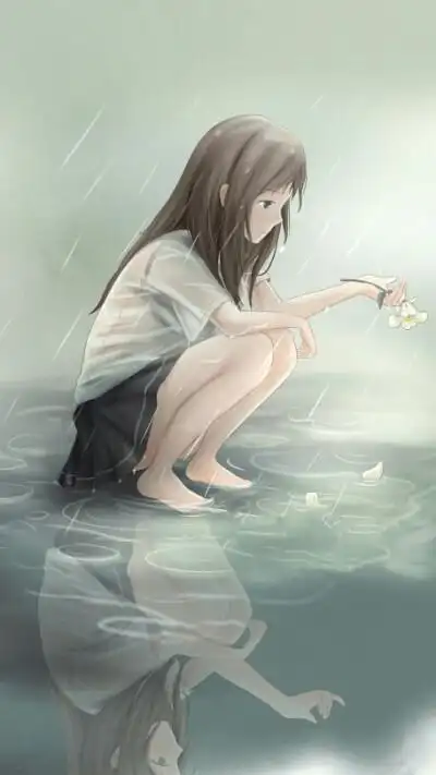 雨中女孩