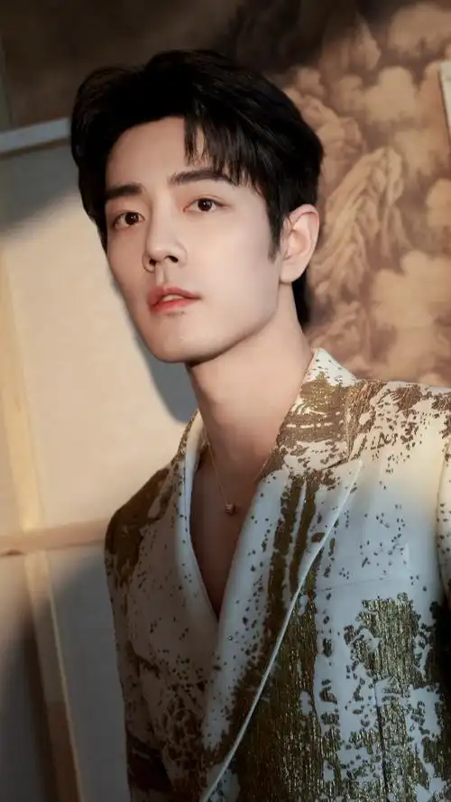 鎏金系白马王子 9007|肖战#什刹海f3##肖战深v真空西装