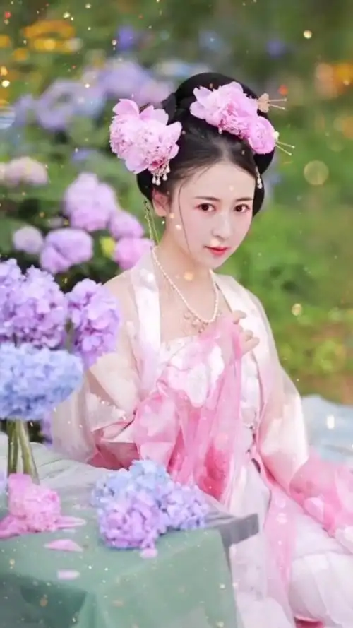 花仙子来啦.撒花949494圆梦古装照.