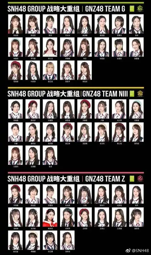 一线丨snh48解散五支女团全团重组 官方:对人气成员没影响