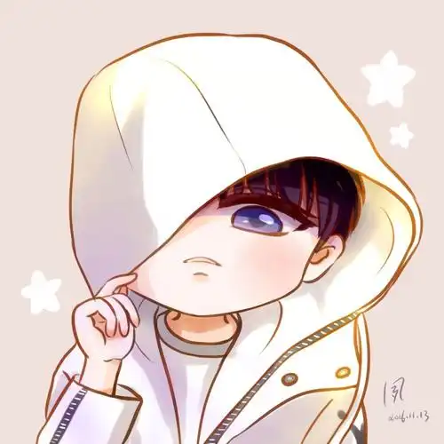 饭绘王俊凯qq头像王俊凯新闻190604饭绘漫画少年王俊凯手拿纸杯电话