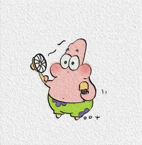 可爱头像##简笔画##海绵宝宝##派大星##女生头像