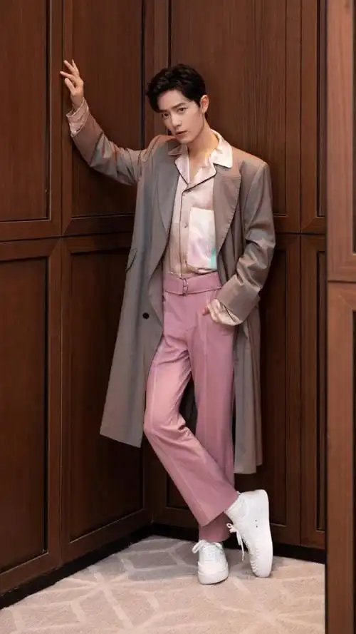 肖战正儿八经工作照分享 腿真的有辣————么长!