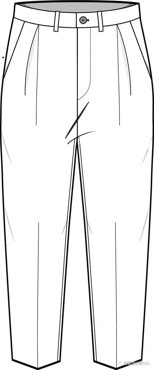 80例裤子电脑款式图合集