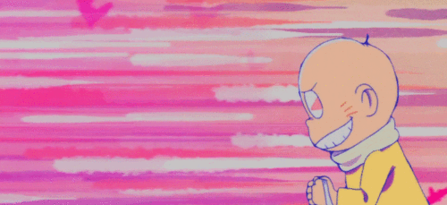 滑雪可爱飞奔卡通人物爱心gif动图_动态图_表情包下载_soogif