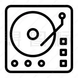 唱片机图标