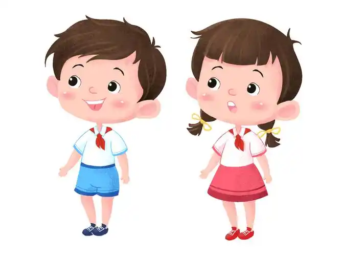 小报手抄报简约卡通图形幼儿托管幼儿画册封面设计看书元素三个古风