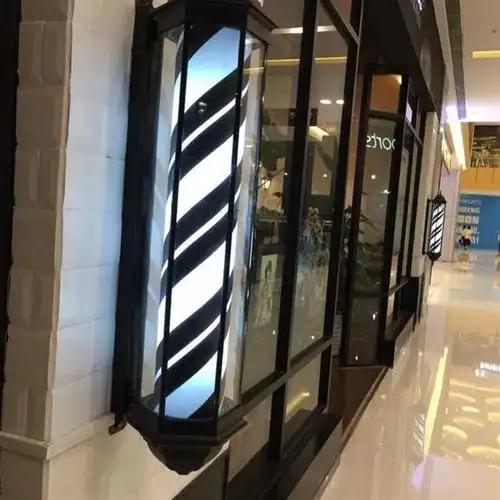 理发店转灯 挂壁防水_防水灯壁挂式外墙美容店门口转灯简约装饰灯理发