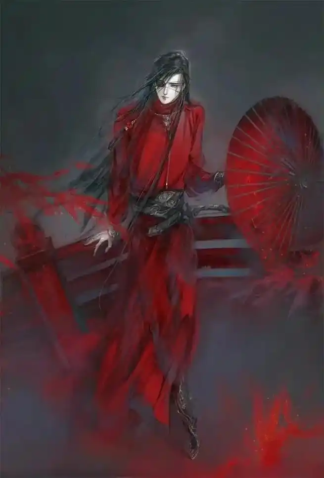 天官赐福#动漫#四大鬼王#花城 图一,三,四画师不知,图二 - 抖音