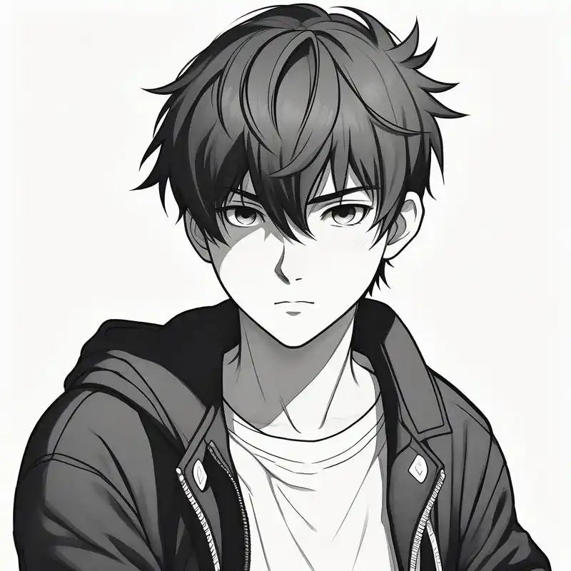 男生头像 痞帅黑白写真 92