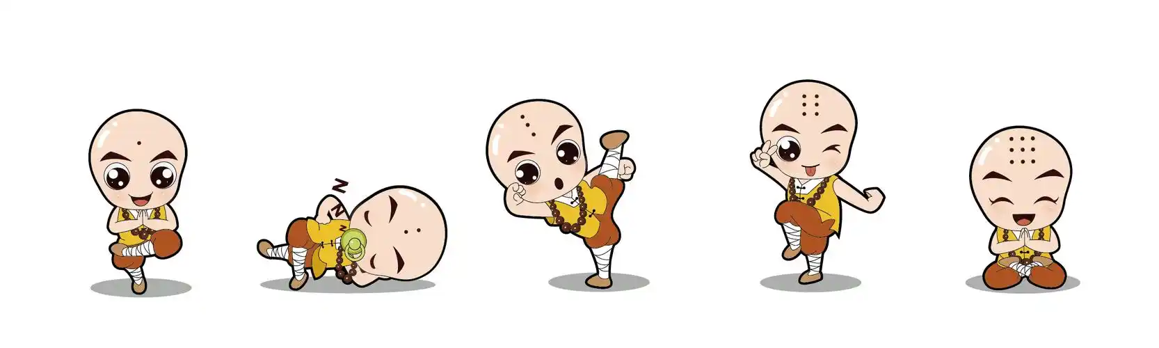 嵩山少林寺功夫卡通形象设计