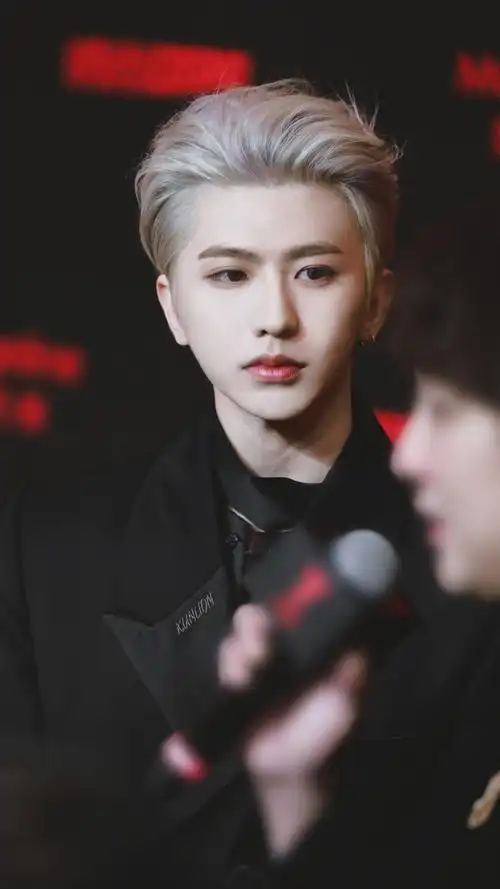 蔡徐坤银发背头