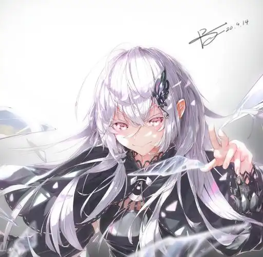 精选二次元壁纸第一百八十二期白发魔女