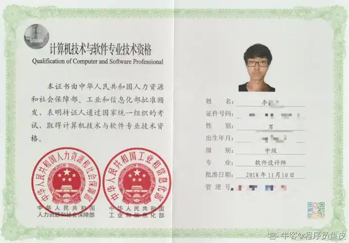 软件设计师证书