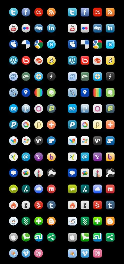 精致彩色应用图标矢量素材_矢量图标_懒人图库