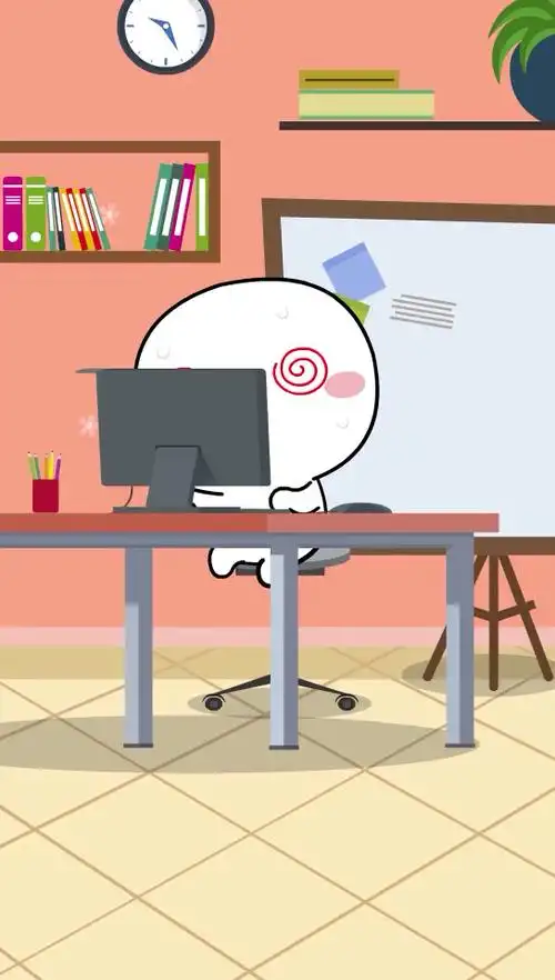 看给他忙的晕头转向的