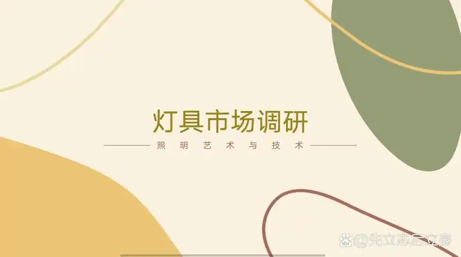 灯具市场调研ppt
