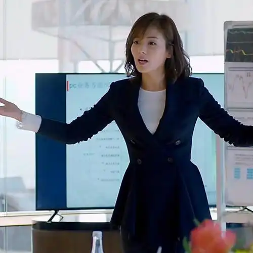 欢乐颂安迪刘涛同款荷叶边小西装外套女(热品库)