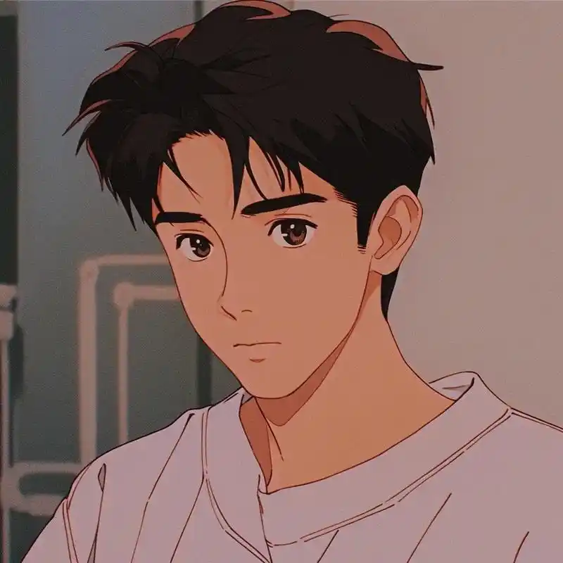 昭和旧漫头像(男)中分一留,_____#旧漫头像 #优质头像 - 抖音