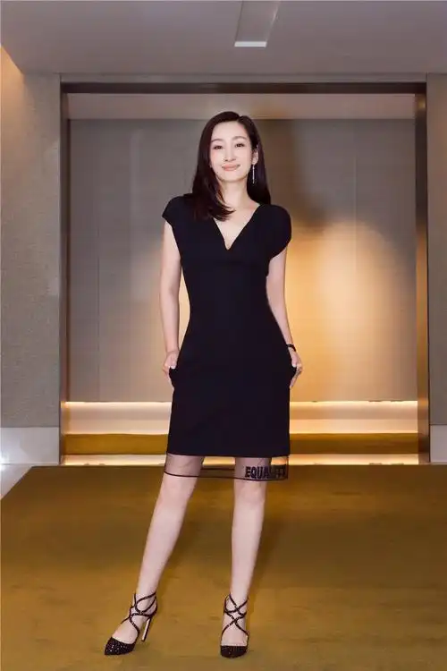 秦海璐黑裙大方优雅独特魅力气质尽显