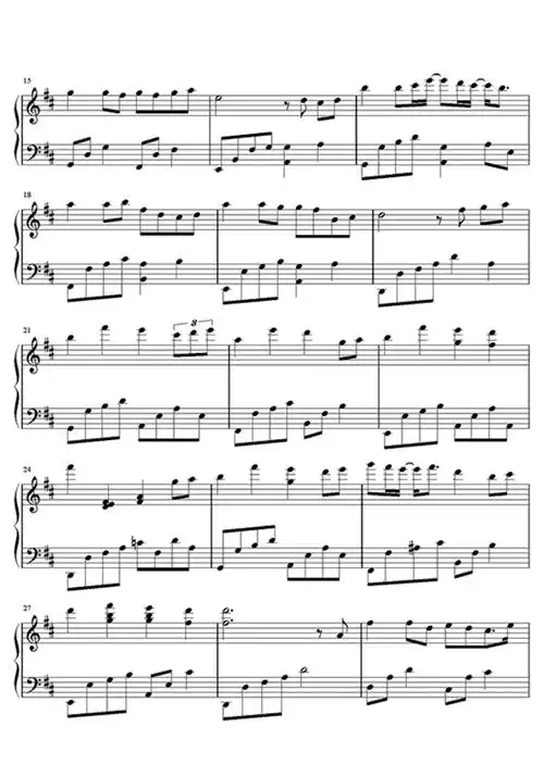 突然好想你钢琴谱