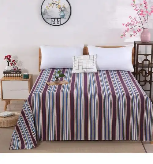 选茶xuancha老粗布床单单件老式纯棉裸睡怀旧亚麻棉麻夏ty床单200cm