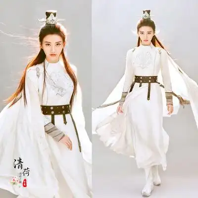 影视古装火王破晓之战景甜女汉女侠客服女服民族服装