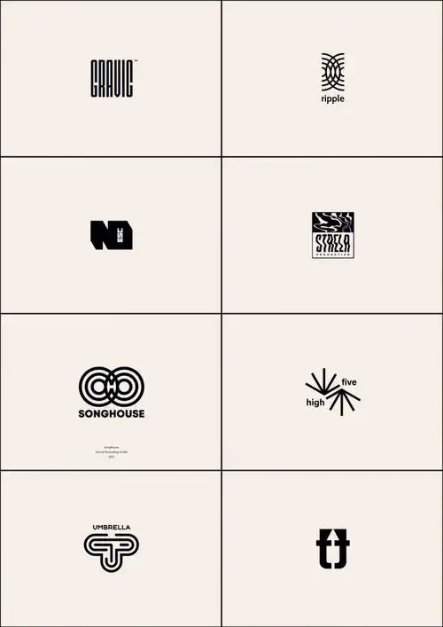 分享一组独特的几何logo设计创意logo设计