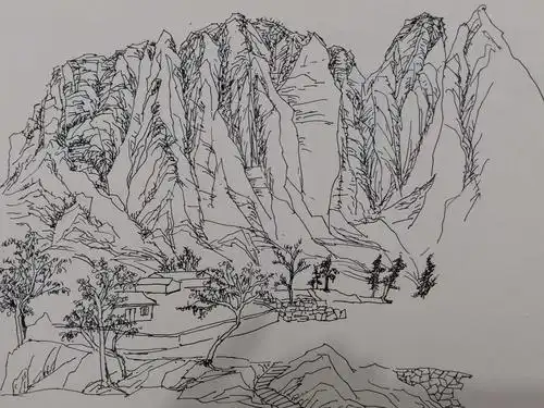 山水画线描学习篇
