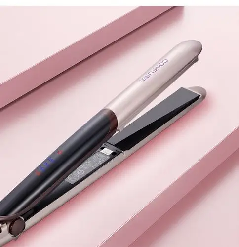 康夫夹板电卷发棒女直发卷两用内扣不伤发迷小型拉直板夹神器懒人